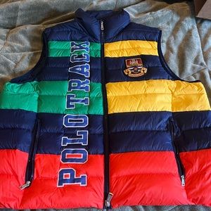 Multi Color Polo by Ralph Lauren Puffer Vest